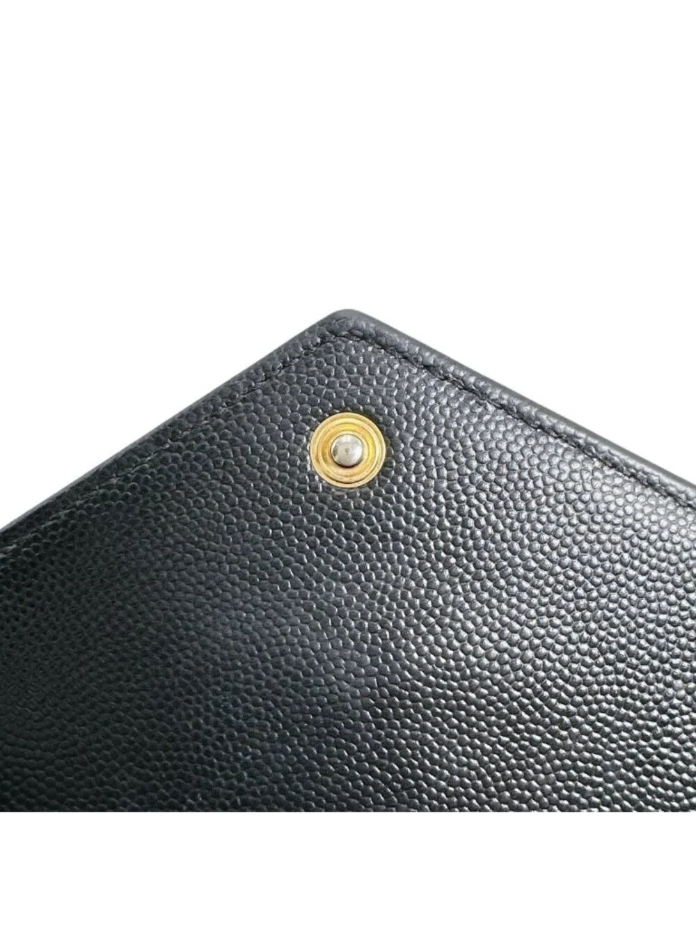 Saint Laurent Cassandra Wallet Button Type Black - Picture 14 of 15